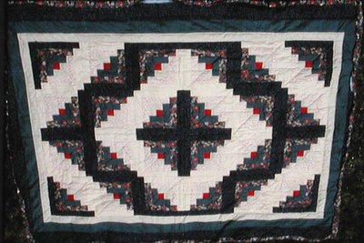 Barn Raising quilt, 1884 by American School
